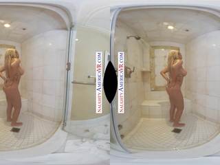 Naughty America VR Bridgette B. Seduces Neighbor while Showering