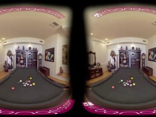 VR PORN-Mom Seduces Her Step lady To Have xxx film On The Pool Table